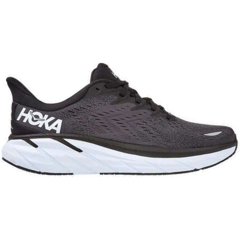 Hoka Clifton 8 Black White