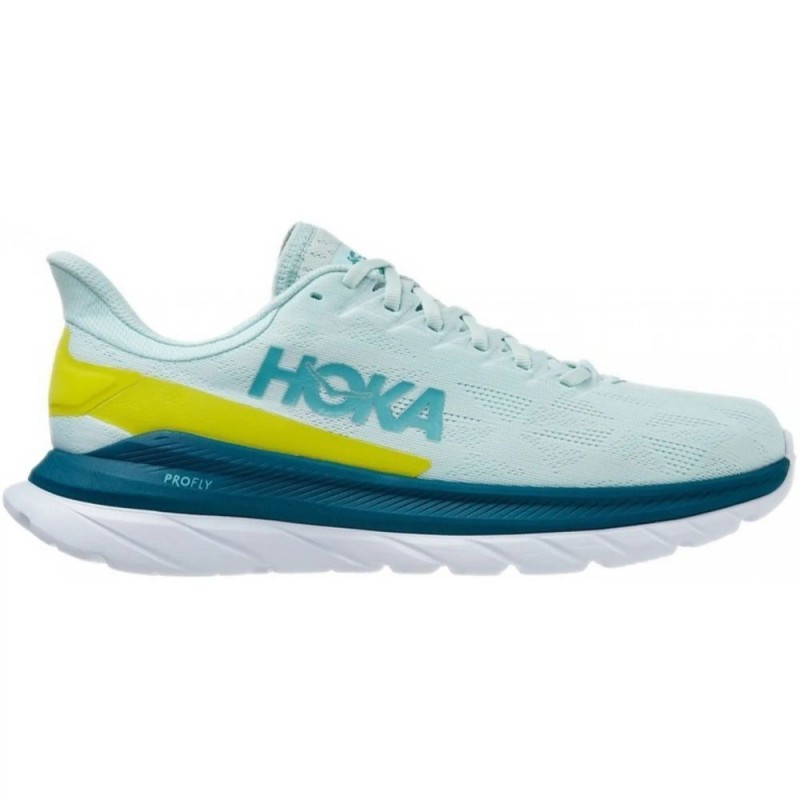 Hoka Mach 4 Blue Glass Evening Primrose