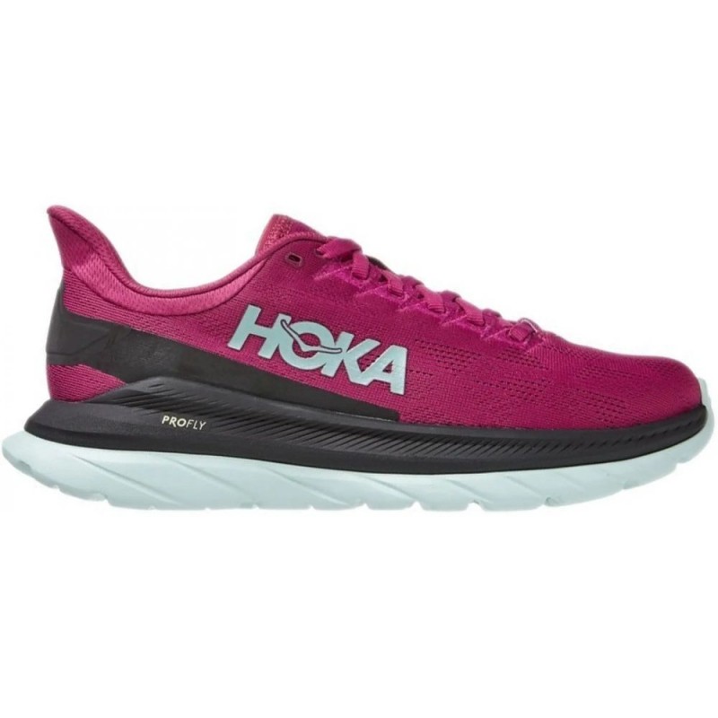 Hoka Mach 4 Festival Fuchsia Black